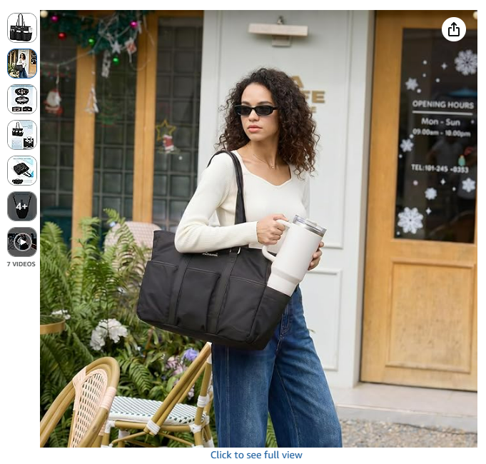 LOVEVOOK Laptop Tote Bag for Women Work, Teacher Tote Bag Nurse Bag With Large Cup Holder 2.png