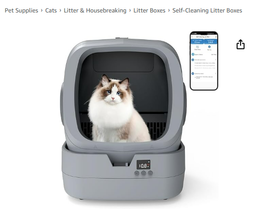 UPFAS Automatic Cat Litter Box Self Cleaning - APP Control.png