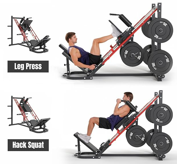 Dripex Leg Press Hack Squat Machine Combo for Home Gym.png