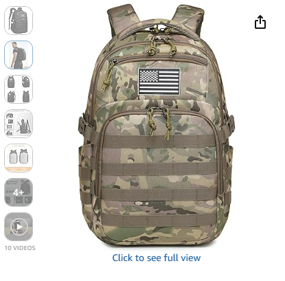 Wotony Military tactical backpack, backpack for men black small tactical assault bag 3.png