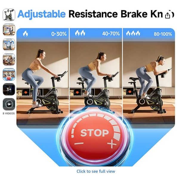 YPOO Exercise Bike, Adjustable Magnetic Resistance Stationary Bikes for Home Cardio 2.png