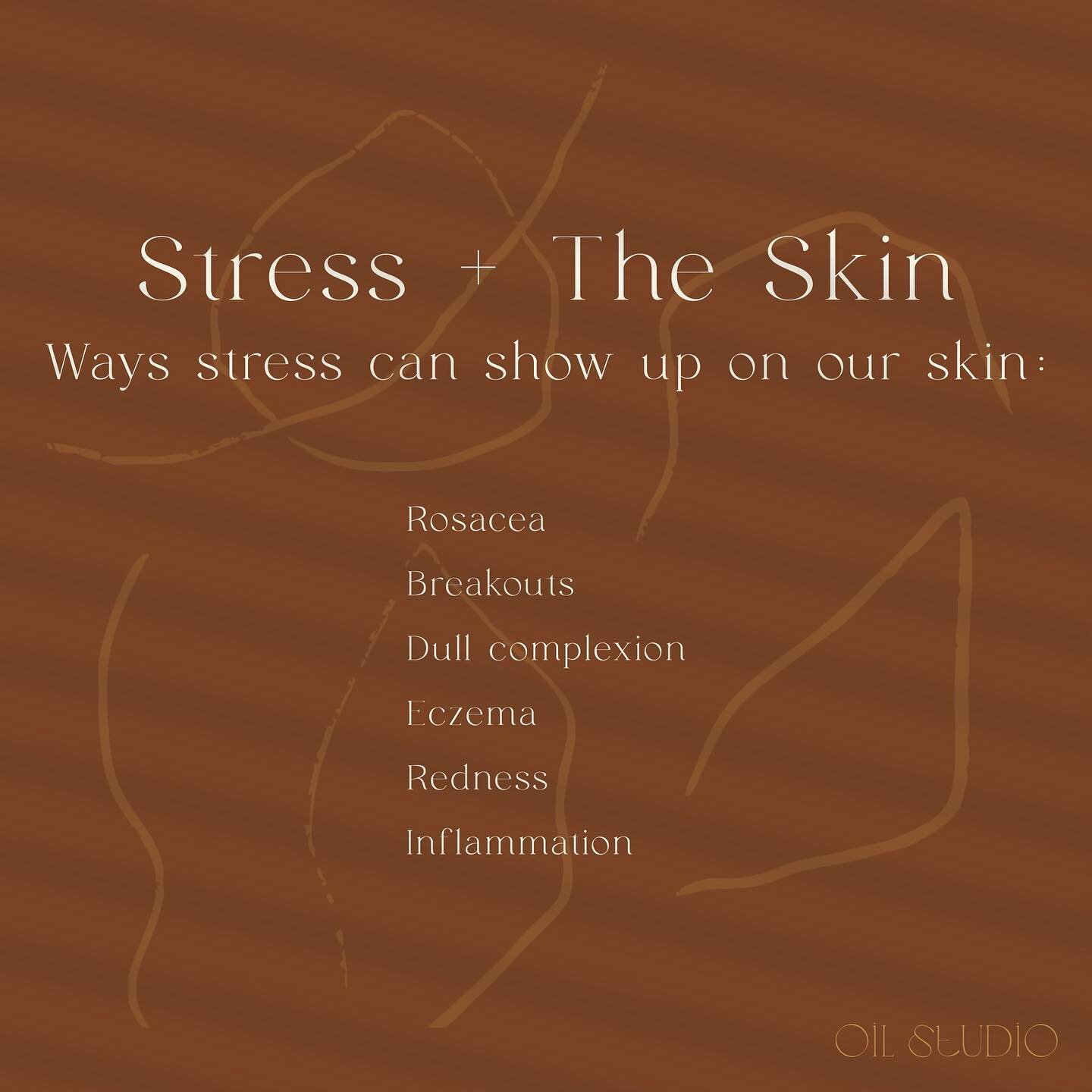 I&rsquo;ve been thinking a lot about stress lately.  How it can manifest itself in so many different ways. For some it shows up in the form of digestive issues, for some it&rsquo;s more emotional and for many, it shows up on the skin. 
Keep in mind s