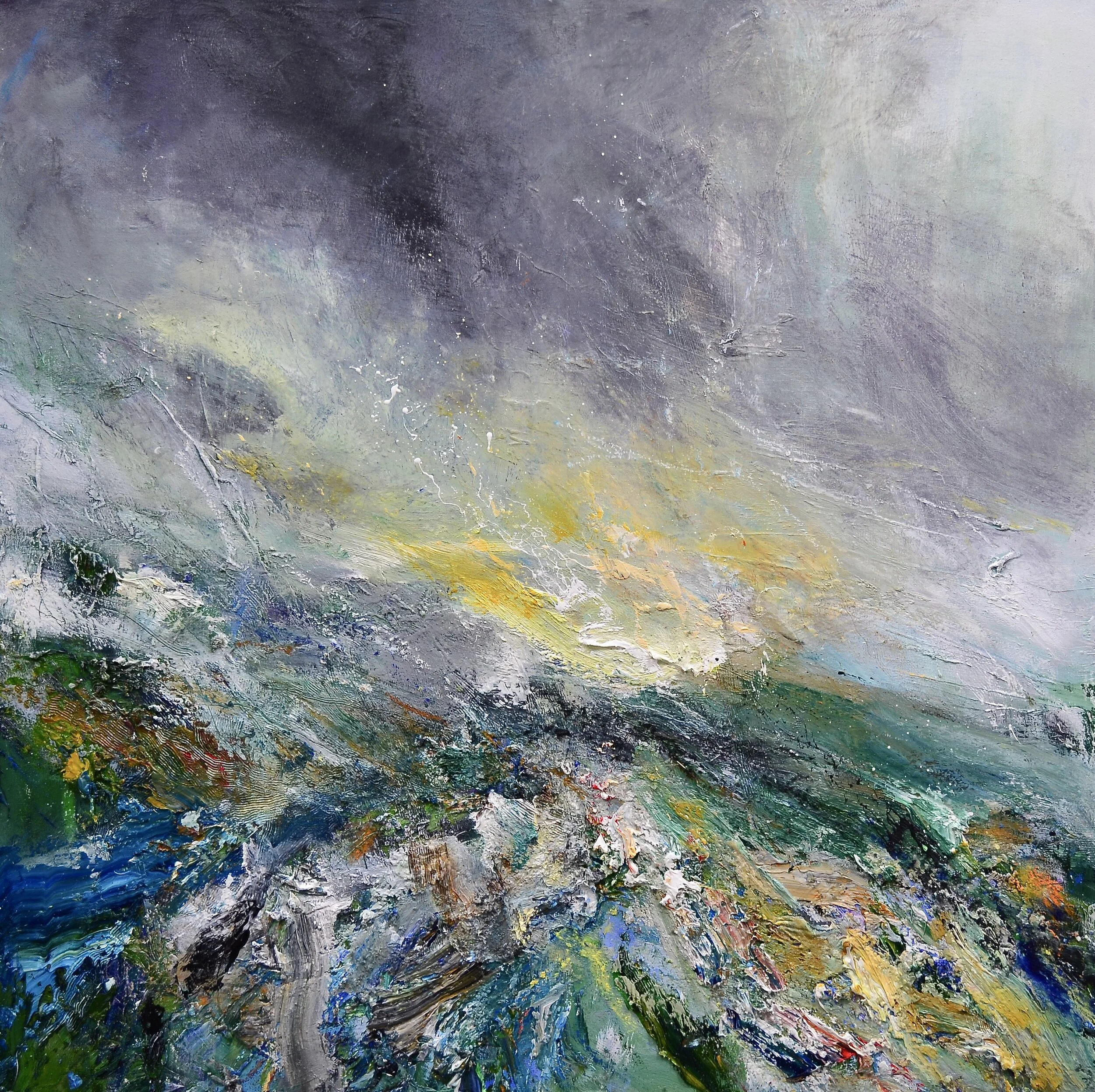 "Winter Light, Frozen Ground"   oil on canvas   96.5cm 96.5cm   SOLD