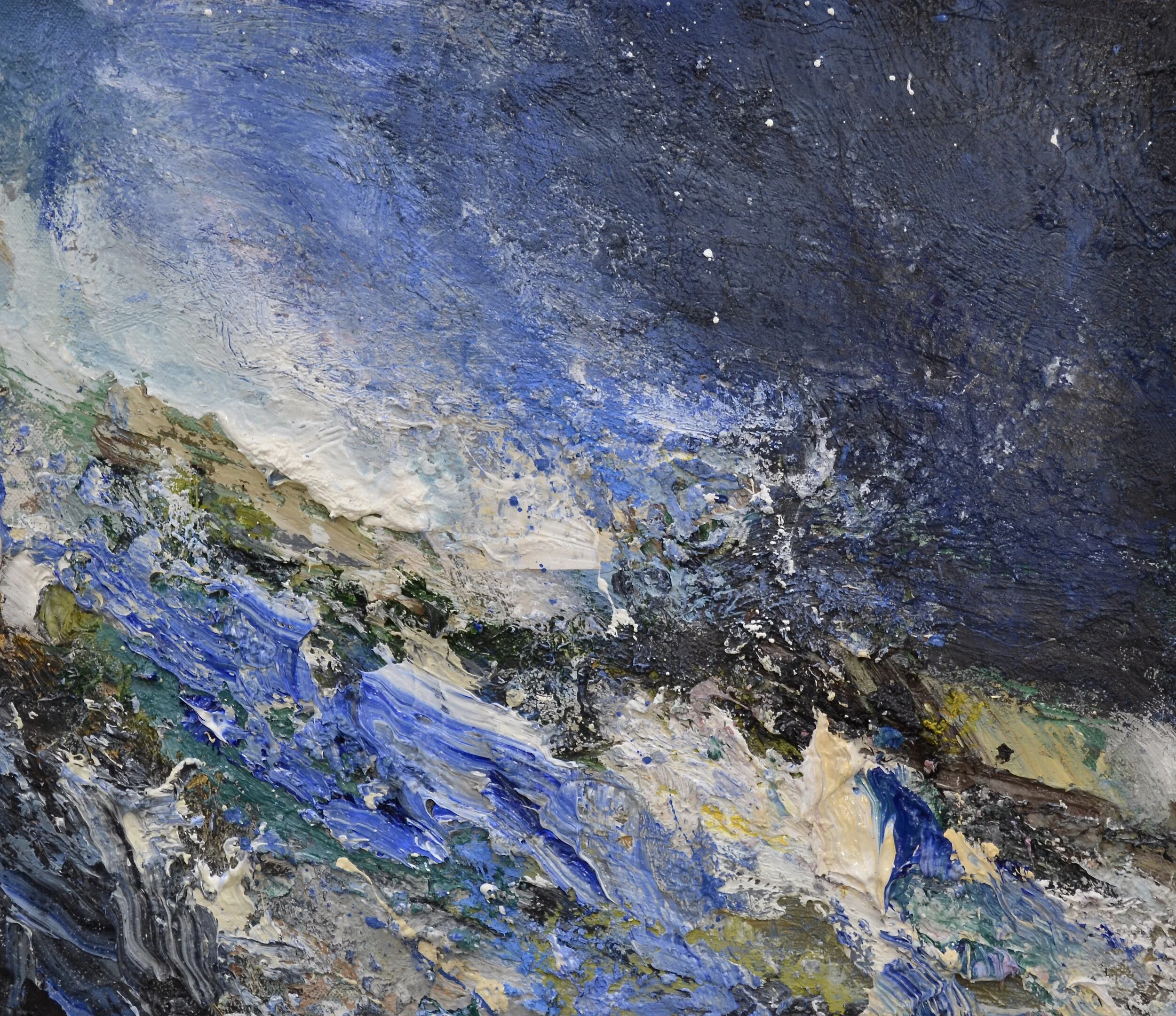 "Calm At Dusk, High Tide"
oil on canvas
30cm x 35cm.
35cm x 40cm (Framed) SOLD