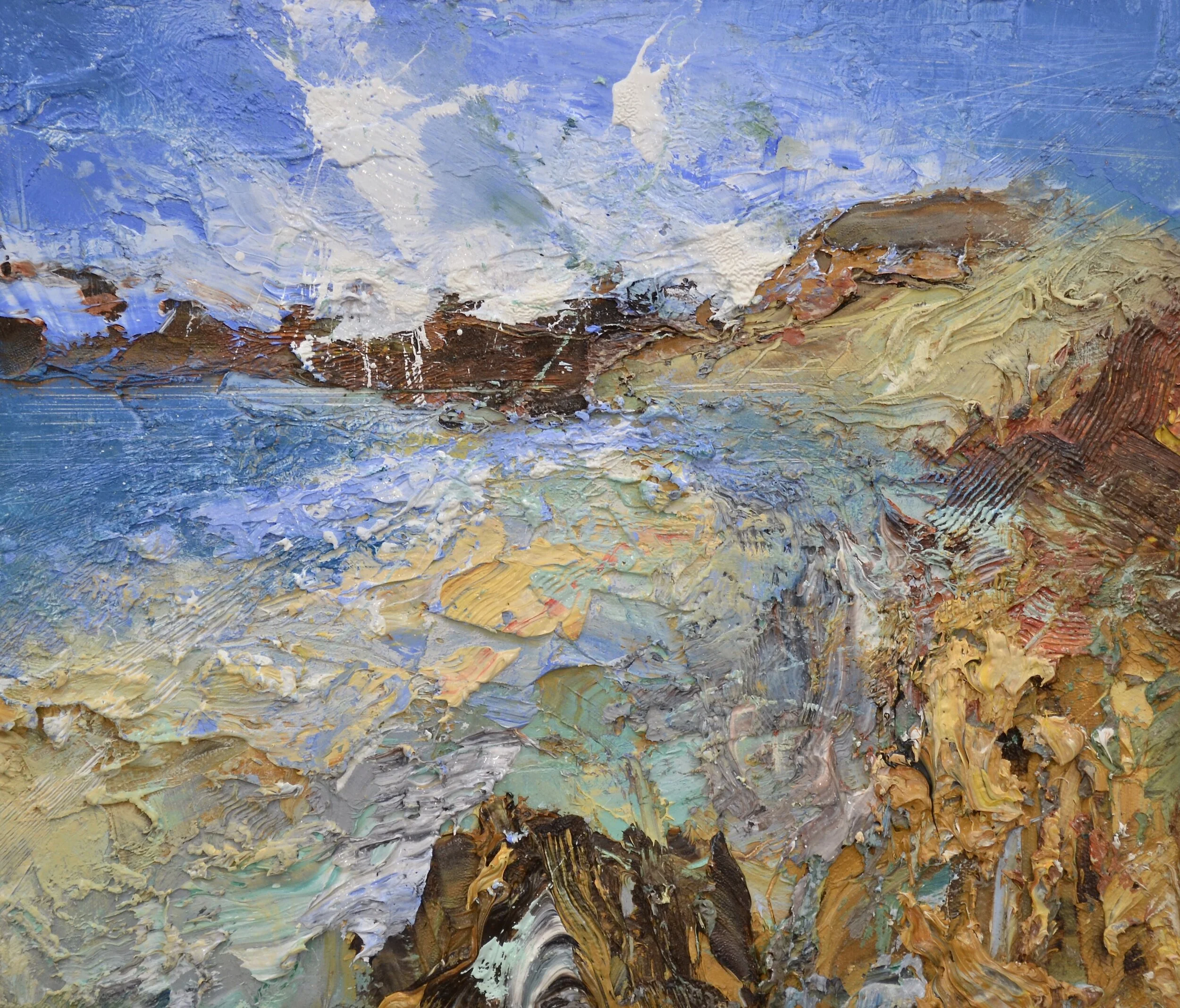 "Freshwater West, Sand Dunes"
oil on canvas
30cm x 35cm.
35cm x 40cm (Framed) SOLD