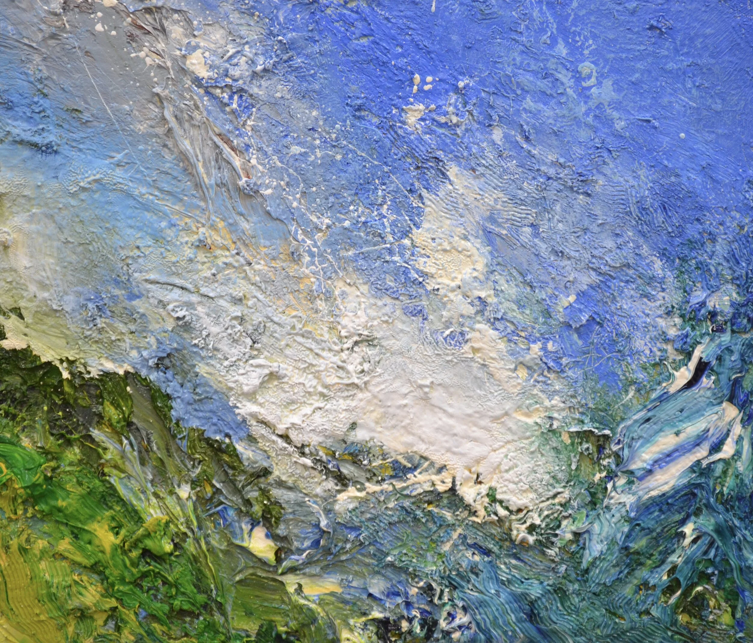 "Mountain Trail, Low White Cloud"
oil on canvas
30cm x 35cm.
35cm x 40cm (Framed)