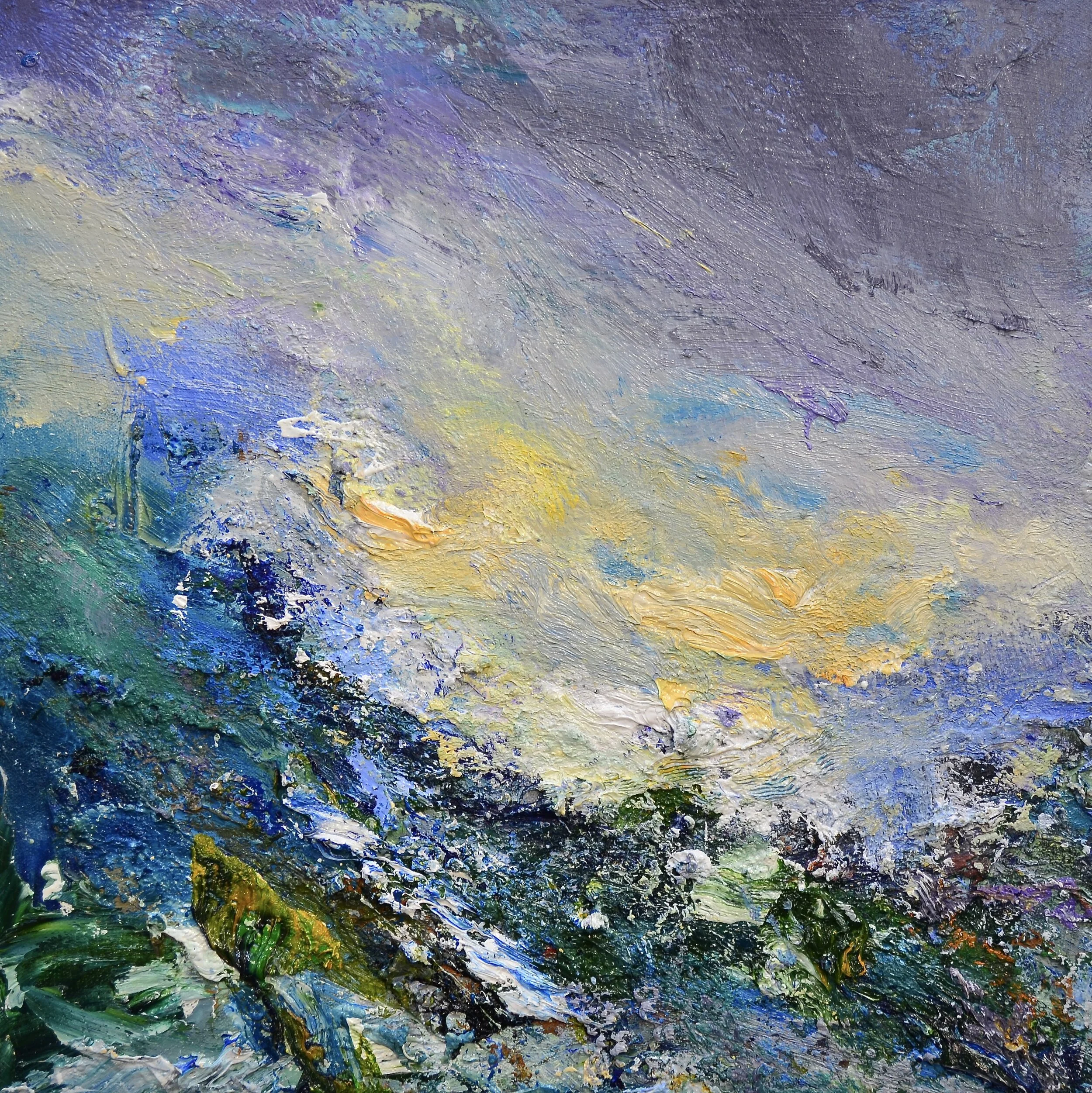 "Winter Sun, Frozen Ground"   oil on canvas   41cm x 41cm   SOLD