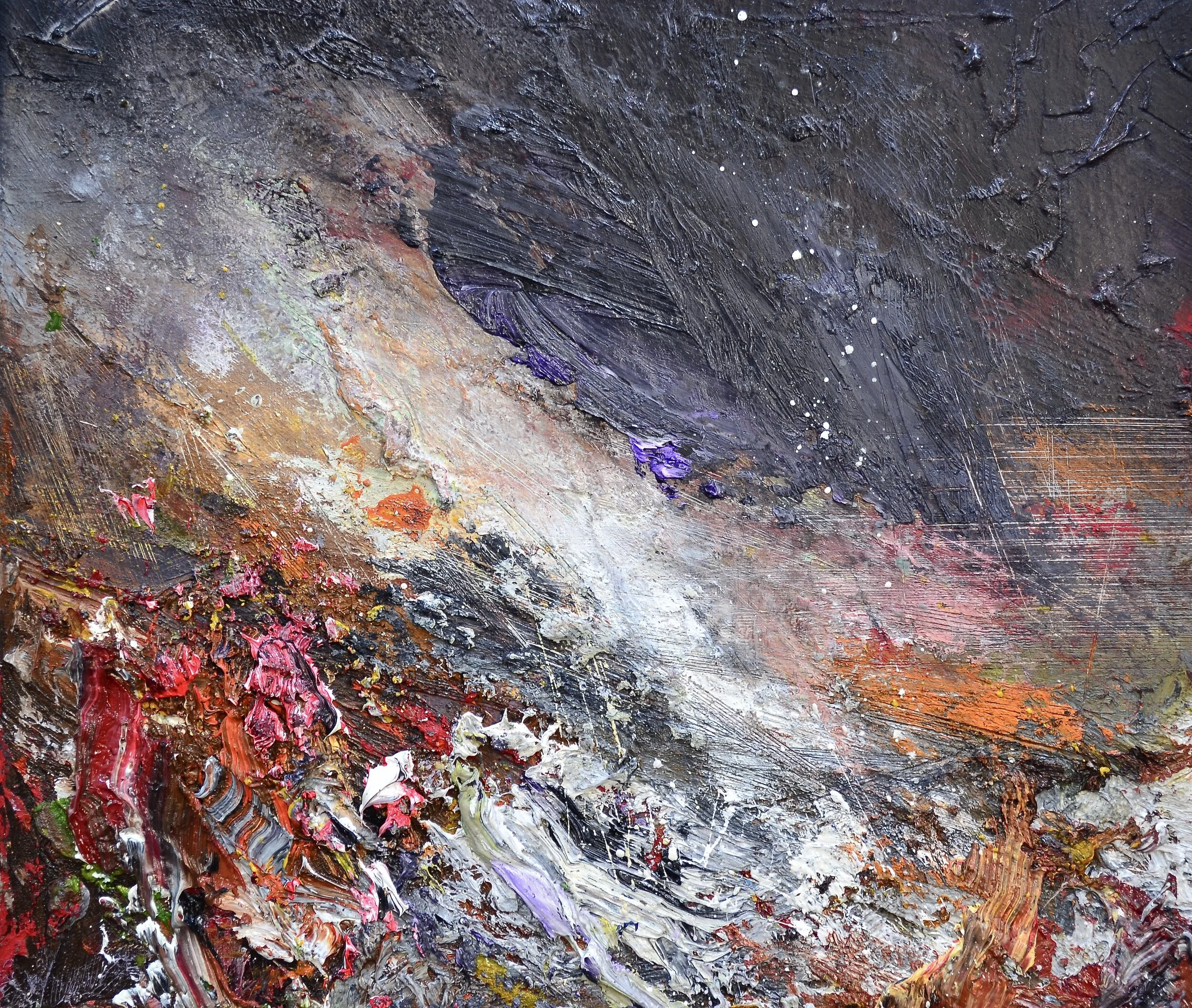 "Sea Breeze, Midnight Air" oil on canvas 35cm x 40cm SOLD