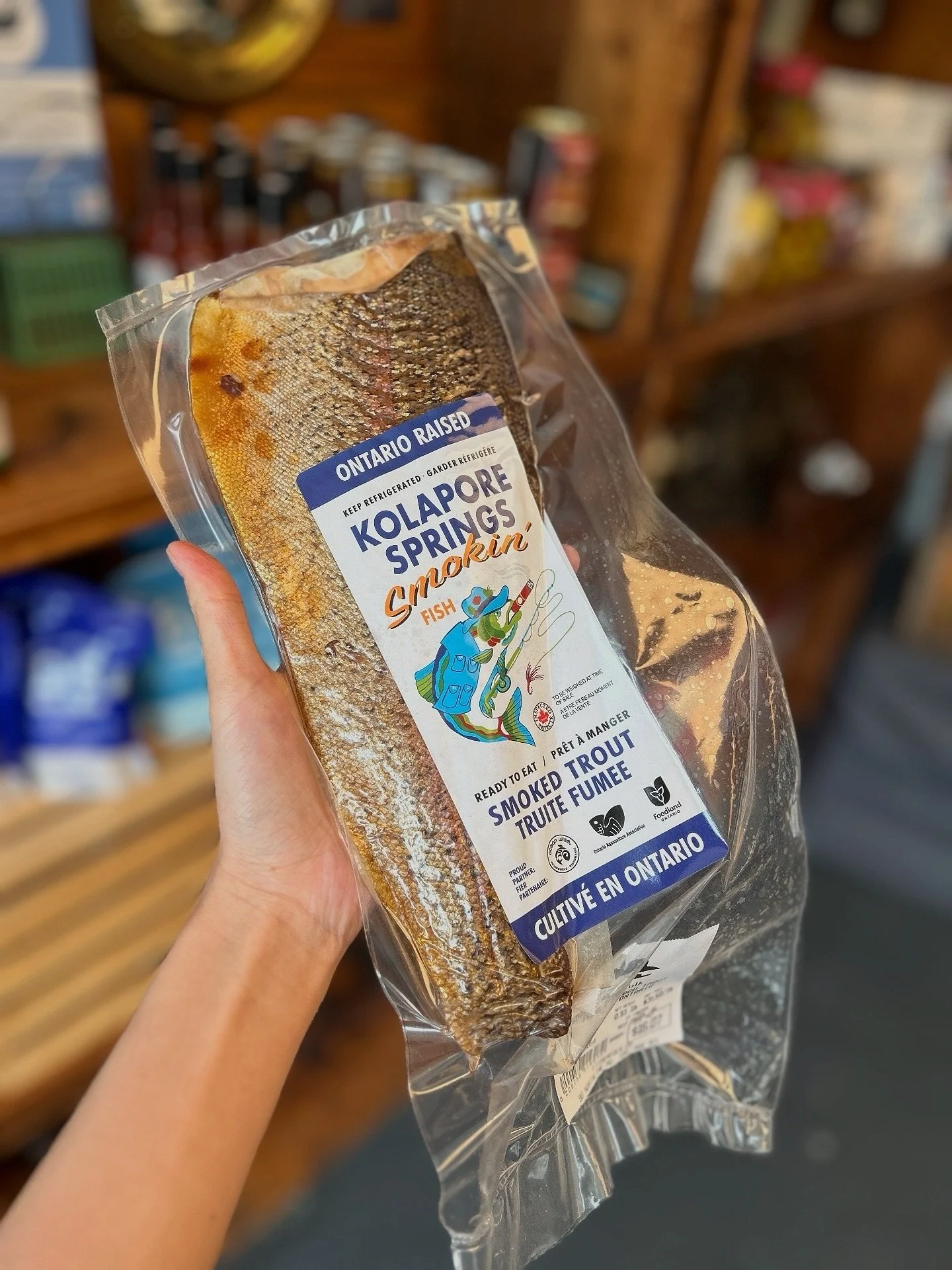 Hey folks! We're at @dufferingrovemarket today until 7PM! Come out to grab some delicious fish and seafood! Keep reading to see what we have fresh today 👀 
Fresh Fish for this week 🐟 
Ont Rainbow trout 
Ont Smoked trout 
@fisherfolkto 
Find us a