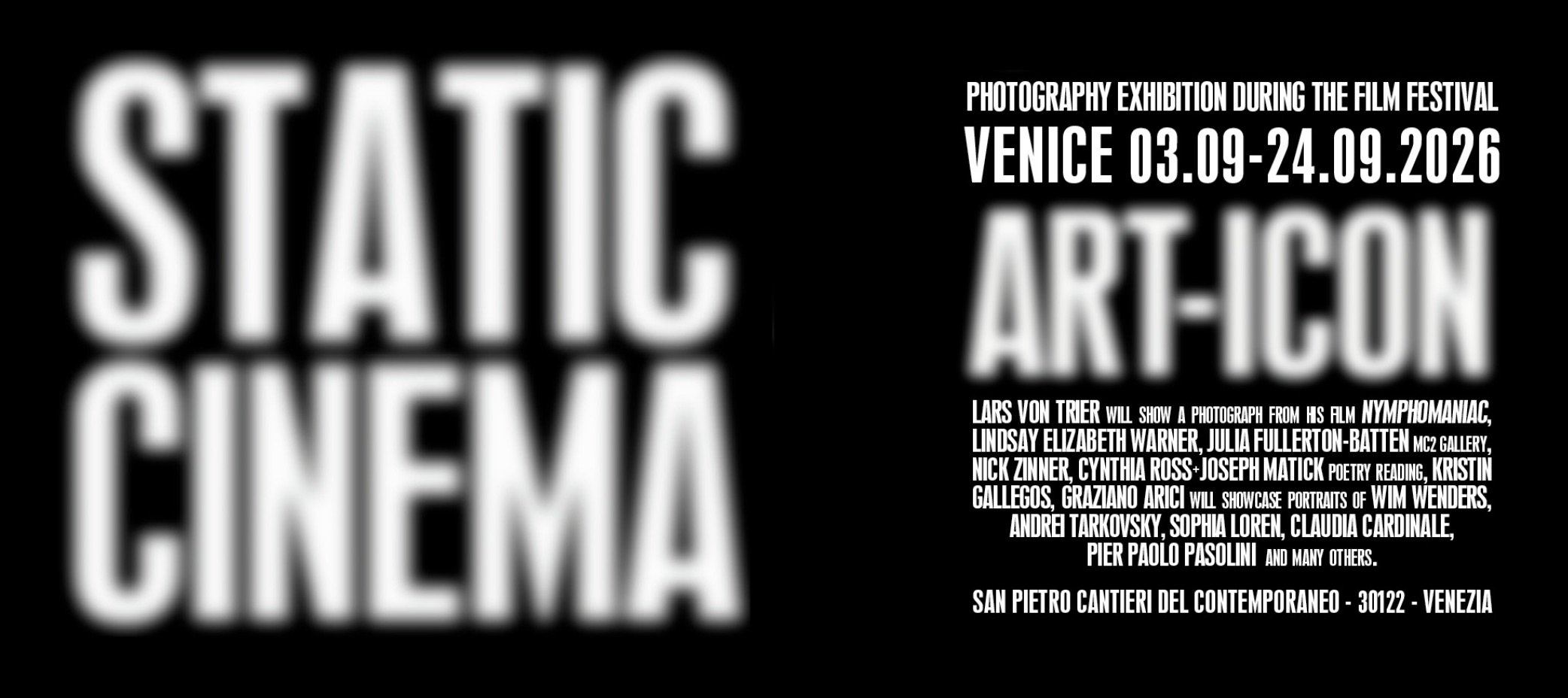 STATIC CINEMA 2026 in Venice: Recap and Press