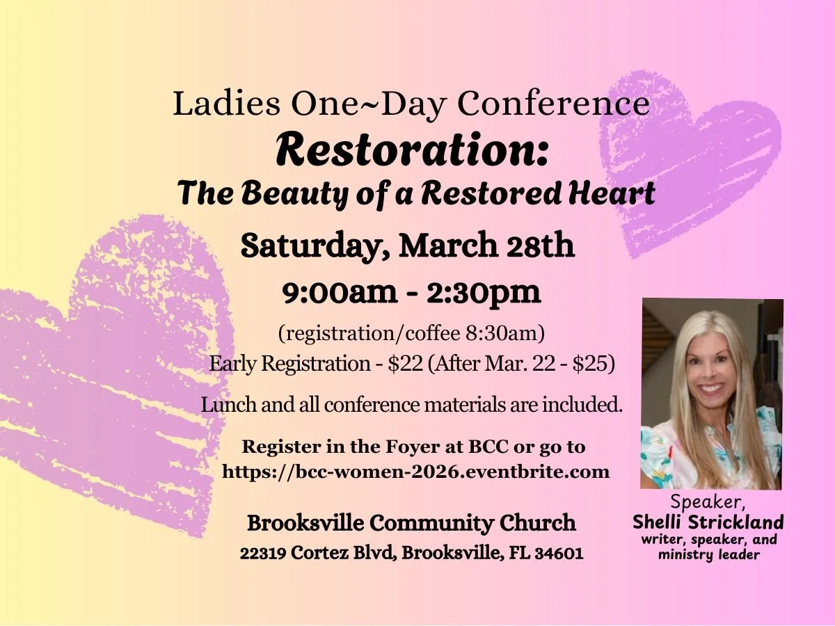 Restoration: The Beauty of a Restored Heart - Ladies One-Day Conference
