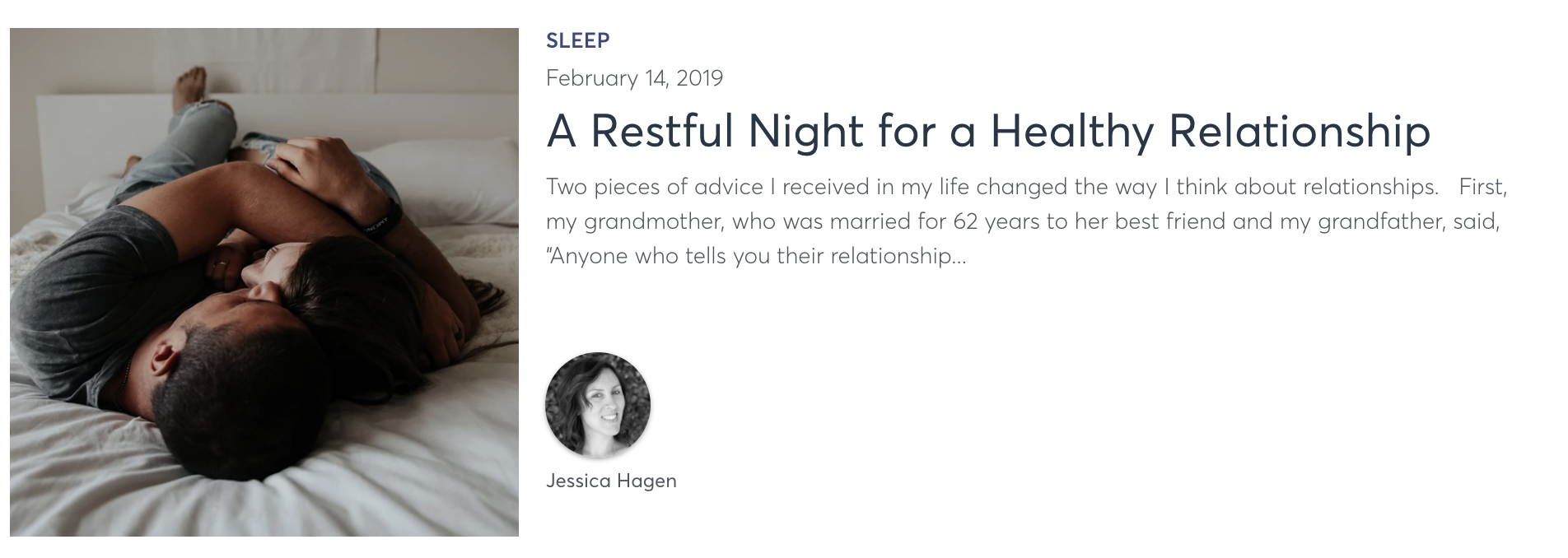 A Restful Night for a Healthy Relationship
