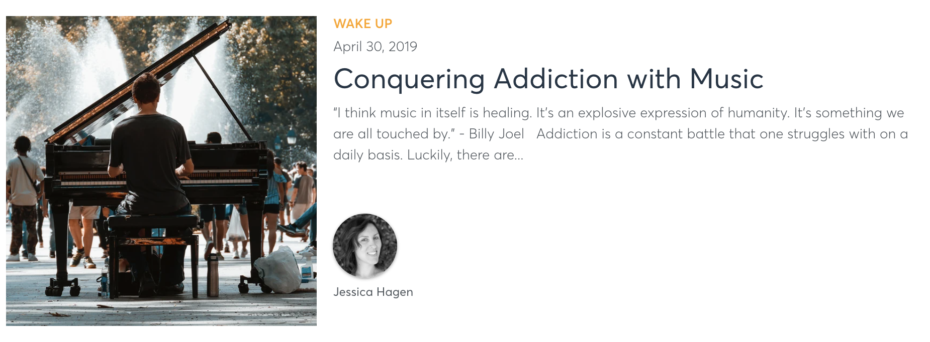 Conquering Addiction with Music