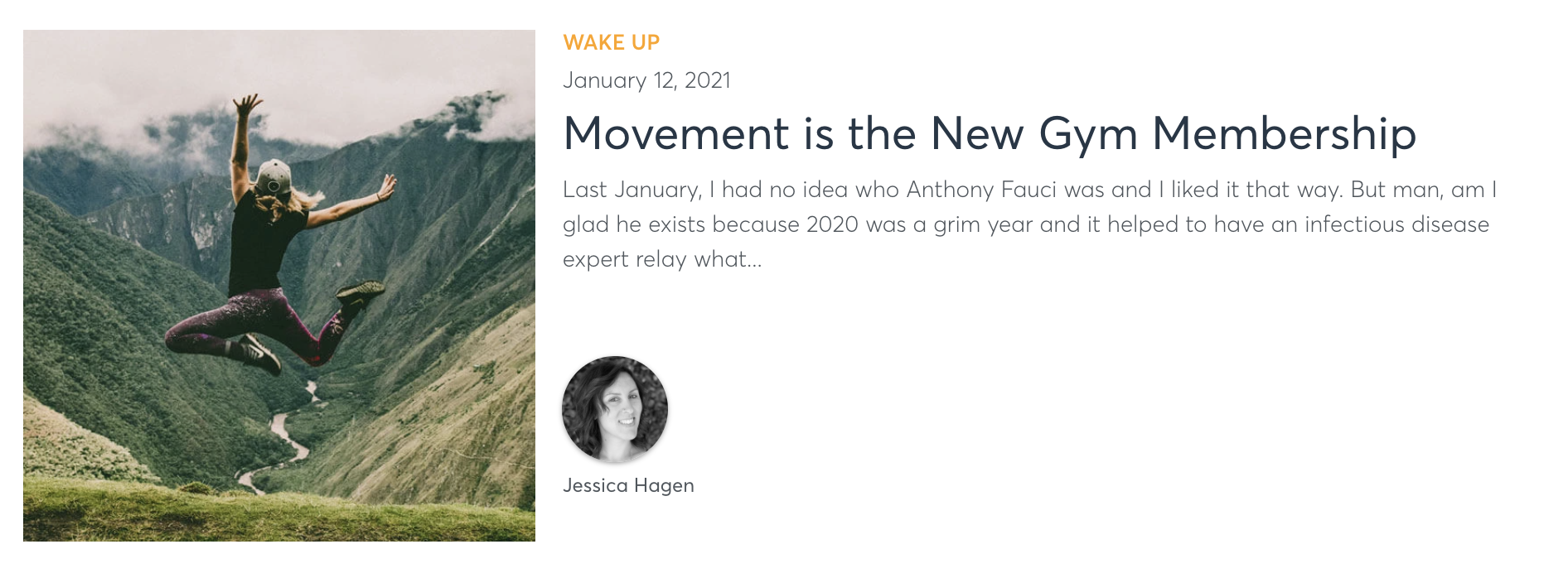 Movement is the New Gym Membership