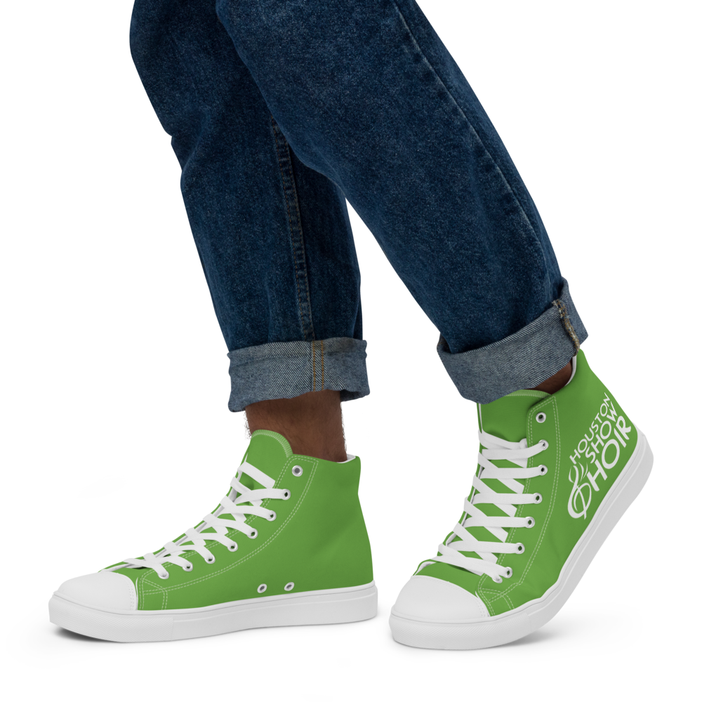 015. HSC Logo Men's High Top Canvas Shoes - Growth — Houston Show