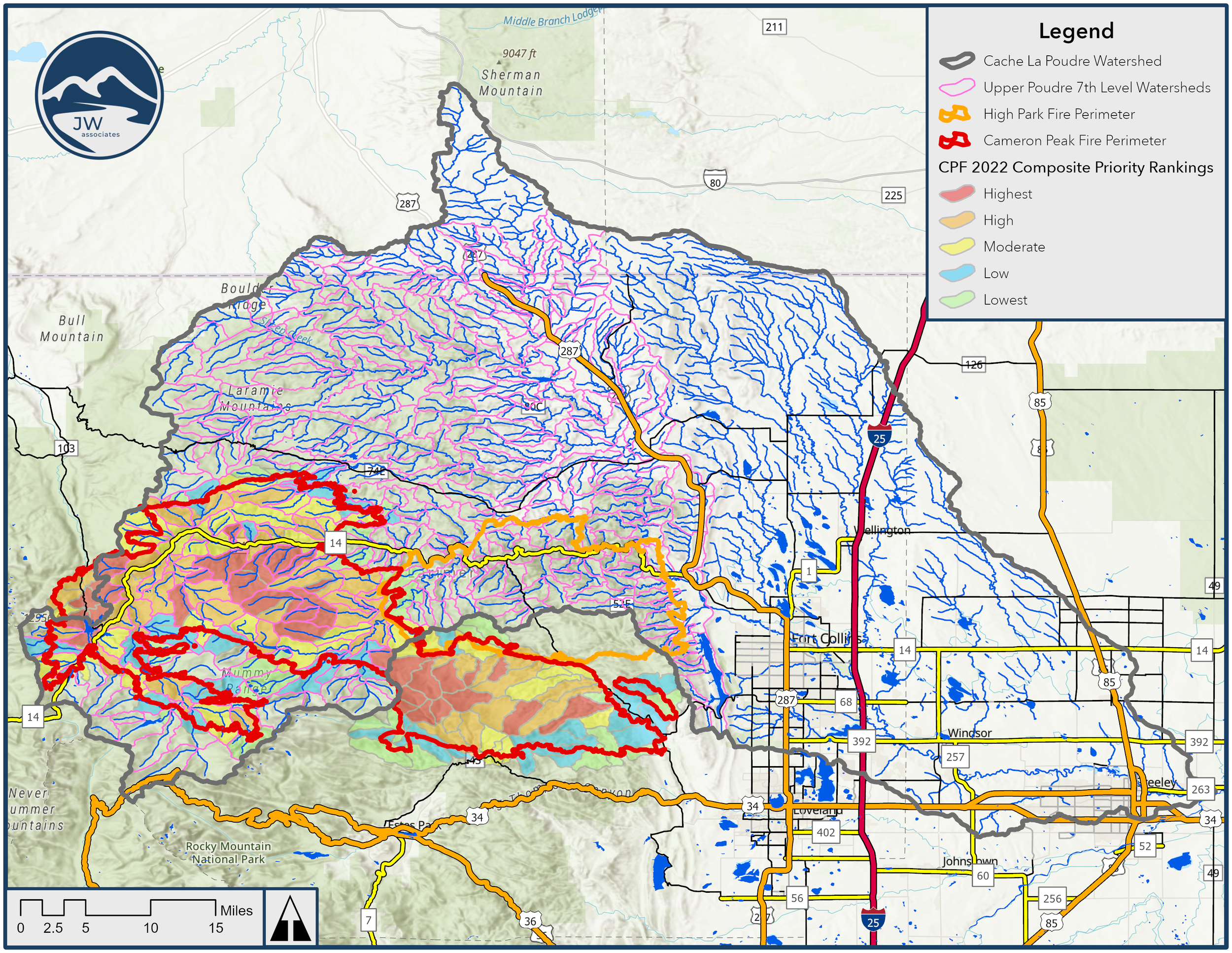 Upper Poudre River Watershed Project Areas