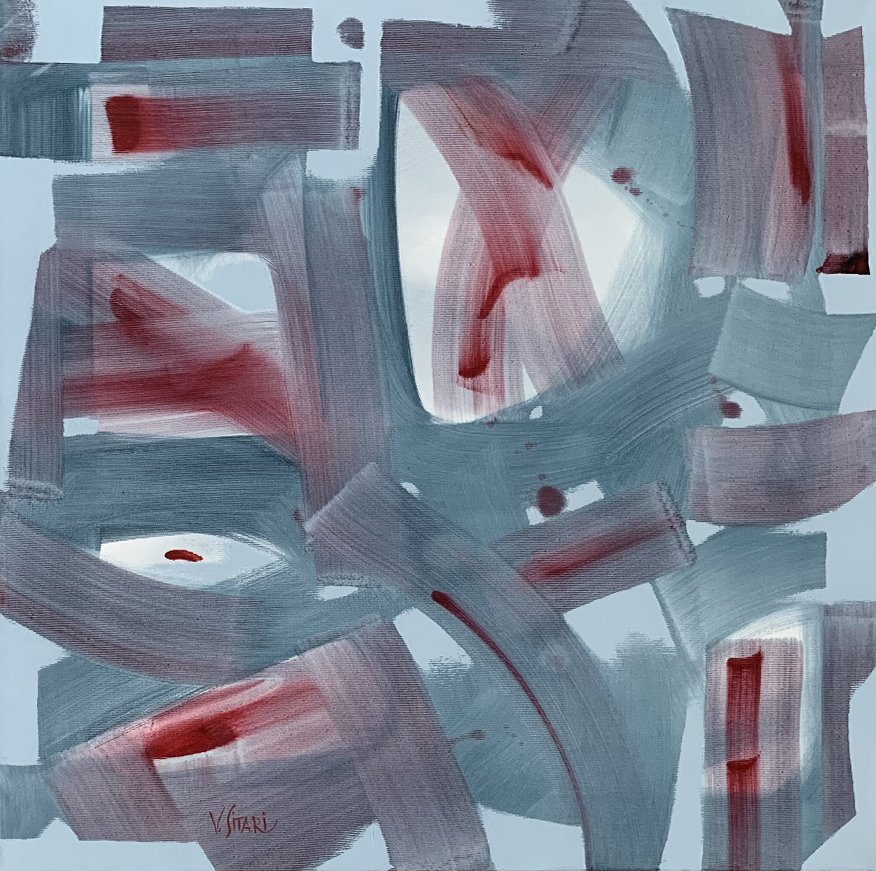 Curiozitati- II, oil canvas, 60 x 60, 2024