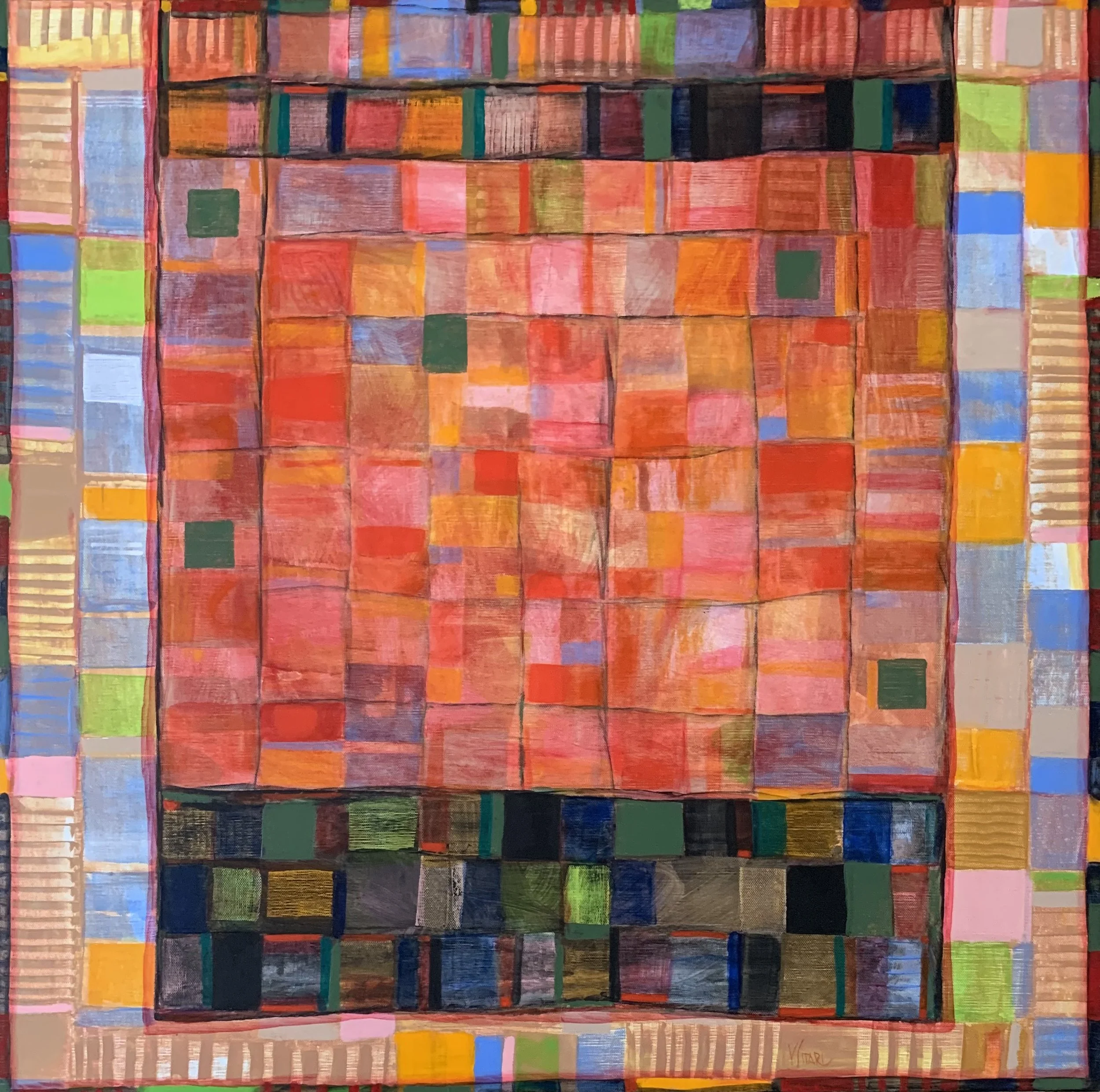 Zestrea-III, acrylic canvas, 80 x 80, 2025