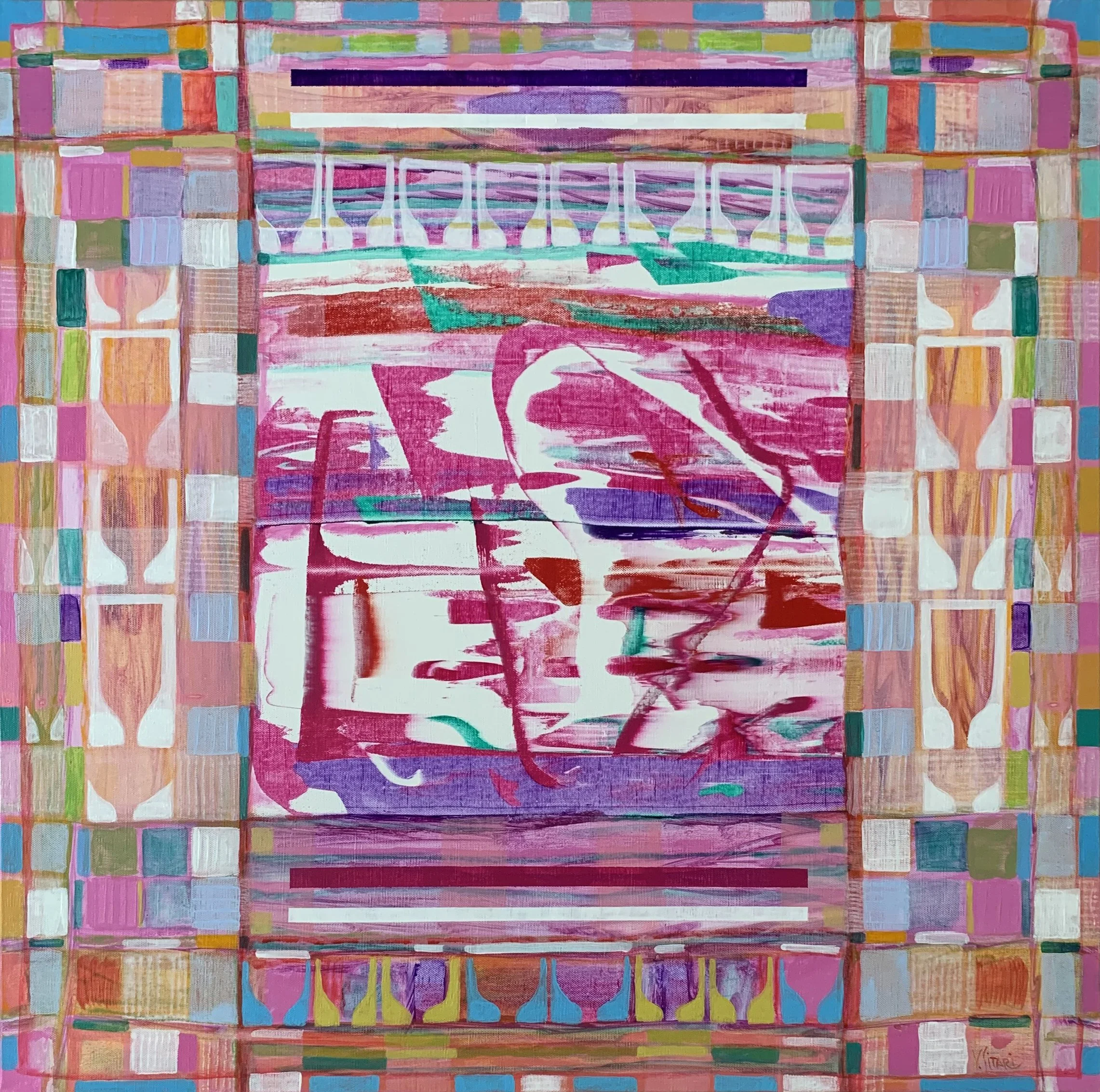 Parfum de primavara, acrylic canvas, 80 x 80, 2025