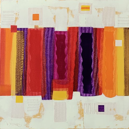 Peretele dorintelor, oil canvas, 40 x 40, 2024