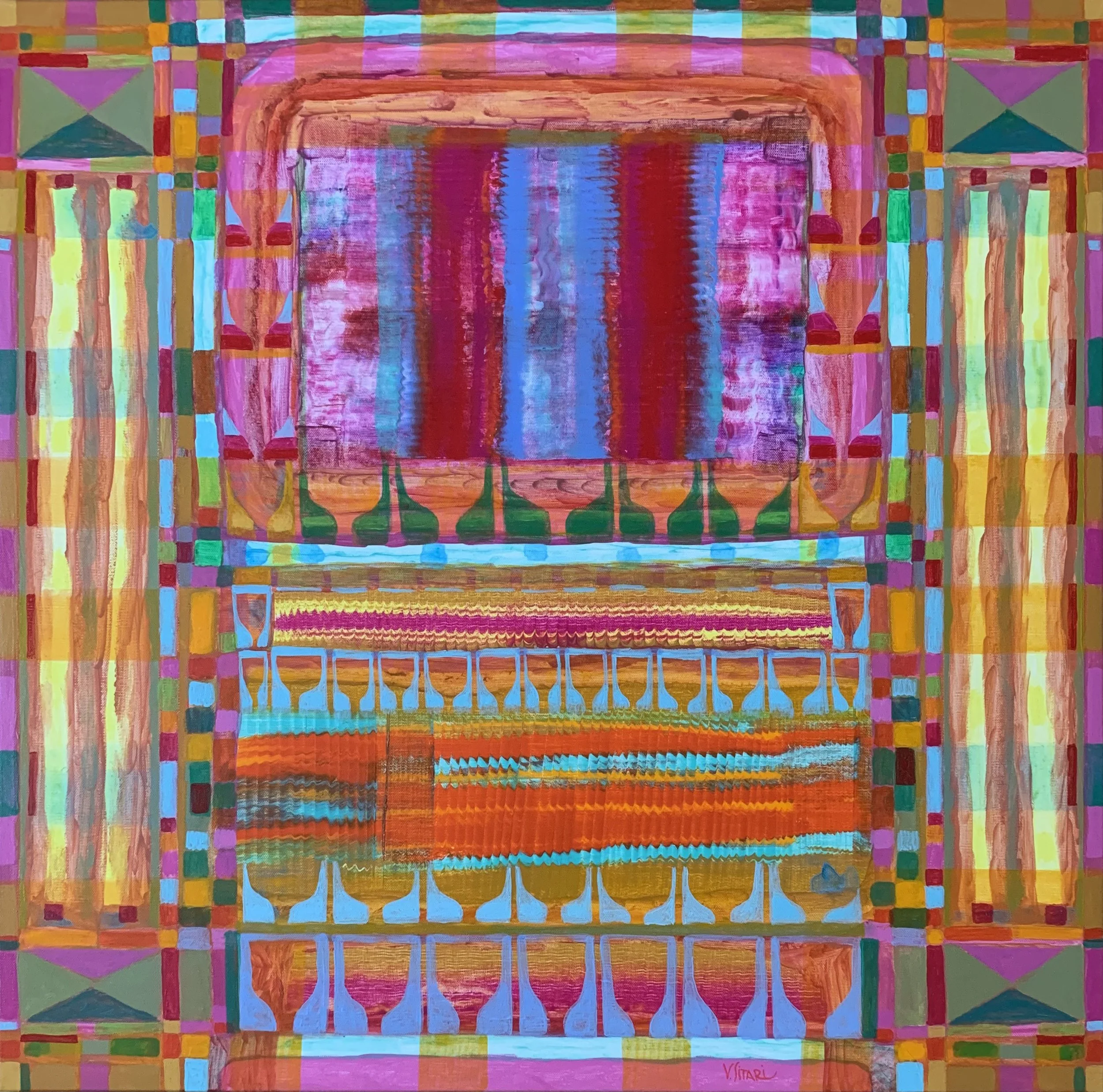 Poarta, acrylic canvas, 80 x 80, 2025