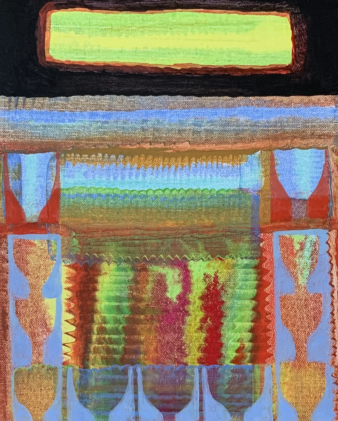 Livada de ciresi-I, acrylic,canvas, 41 x 33, 2025