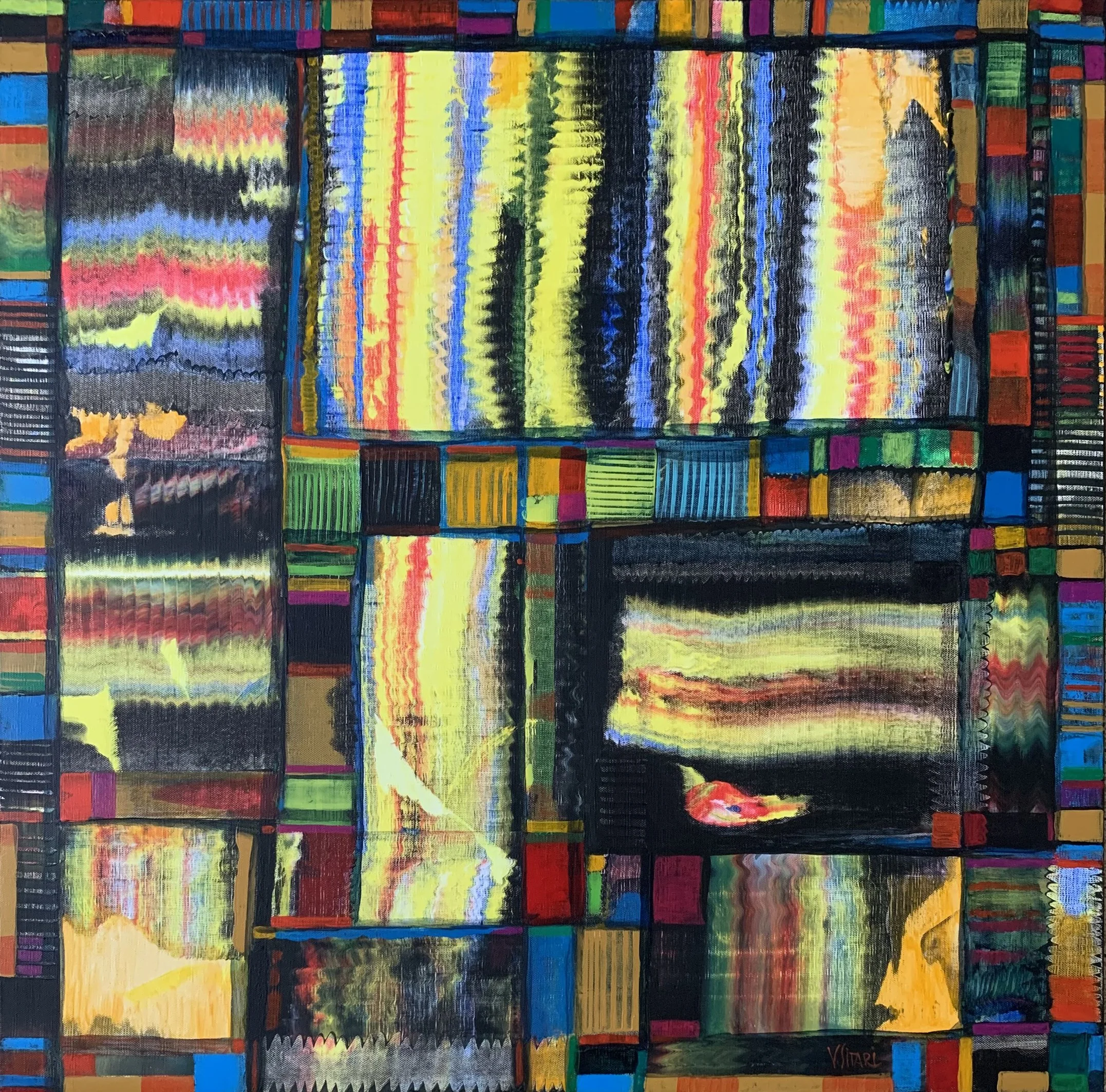 Pasarea maiastra, acrylic canvas, 80 x 80, 2025