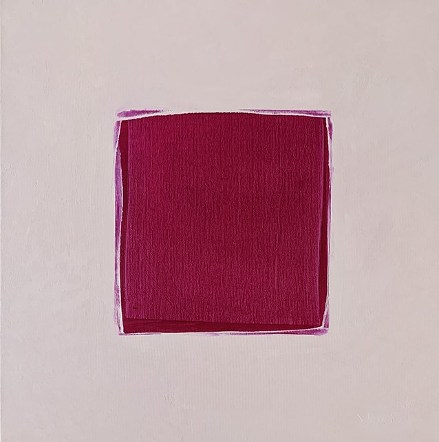 Cronica unei lumi- I, oil canvas, 60 x 60, 2024