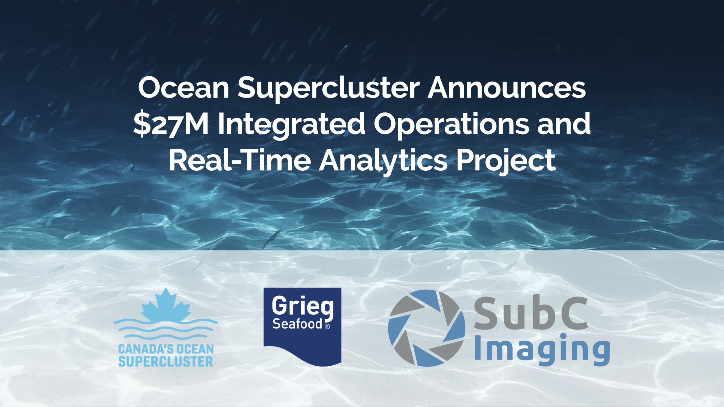 Ocean Supercluster annonce un projet d'opérations intégrées et d'analyse en temps réel de 27 millions de dollars