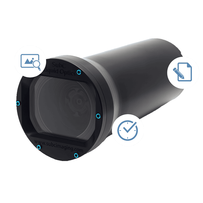 rayfin micro rov camera with overlaid icons from subc imaging