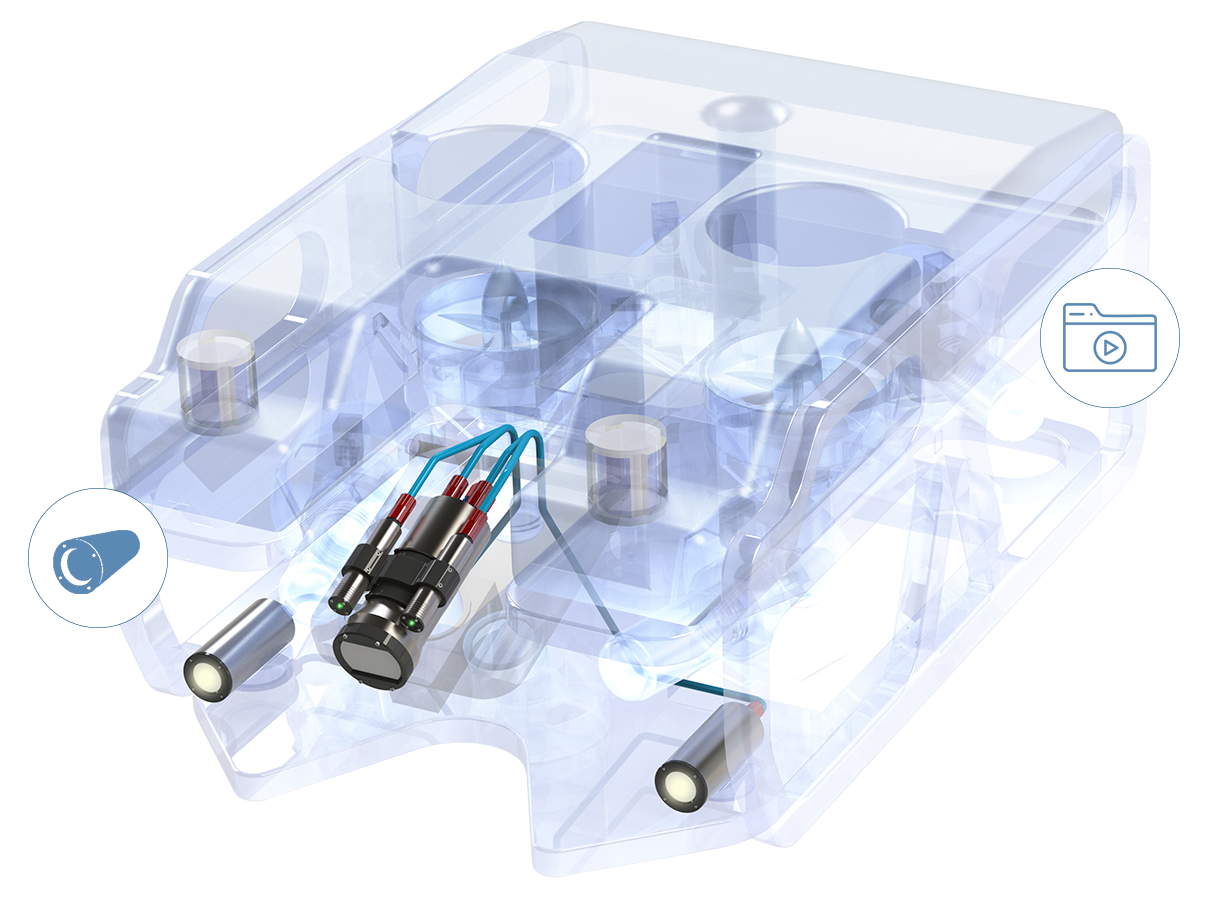 subsea rov with information bubbles for auxiliary ports and flexible storage