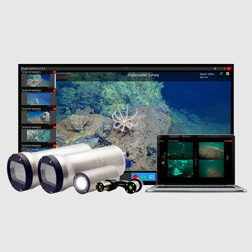 subsea survey system software, cameras, light and laser