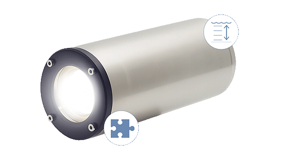 Rayfin underwater camera with waterproof housing