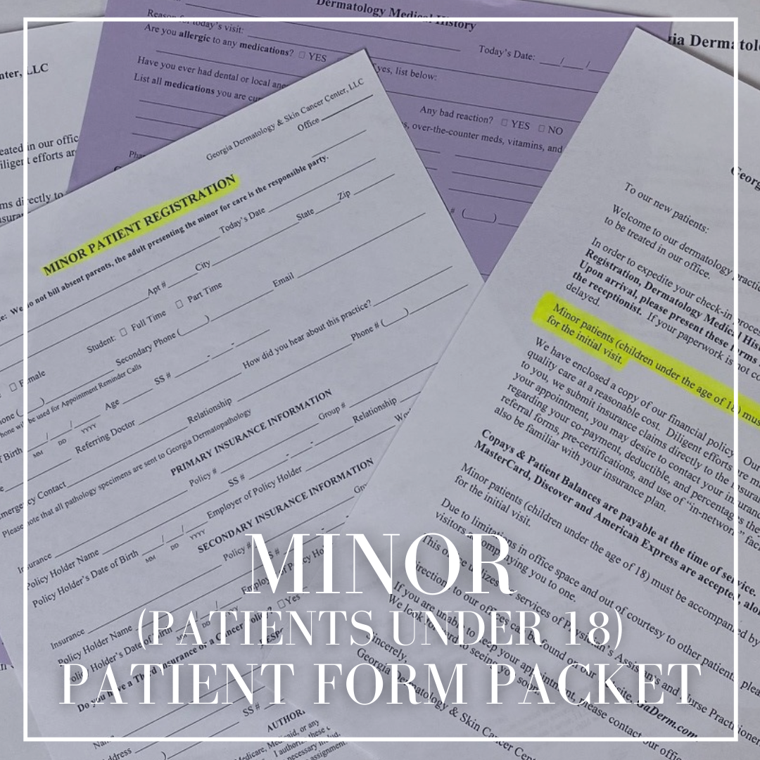 Minor Patient Form Packet