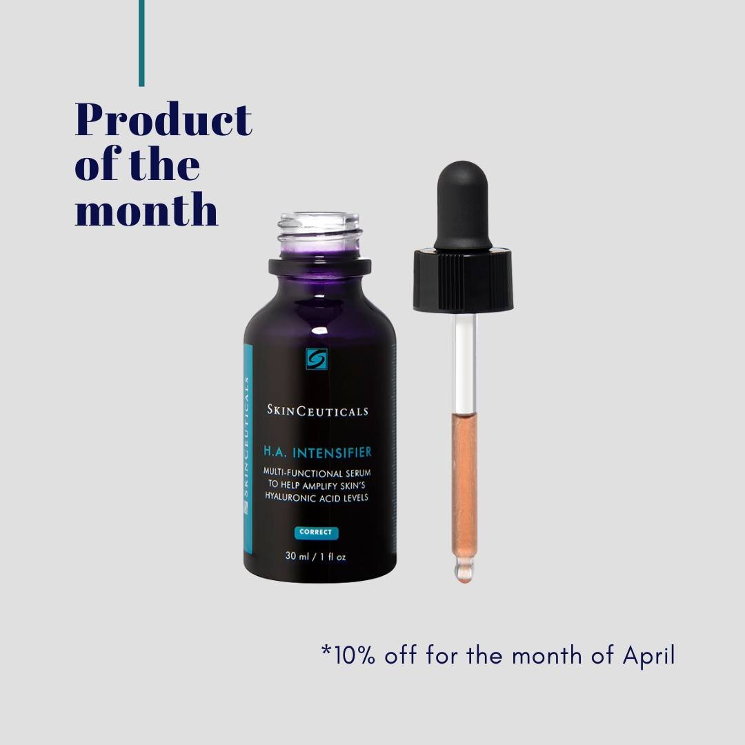 Featured product of the month: SkinCeuticals H.A. Intensifier ✨

You read that right - no April Fool's joke here!

SkinCeuticals H.A. Intensifier is a multi-beneficial corrective serum proven to amplify skin&rsquo;s hyaluronic acid levels. This uniqu