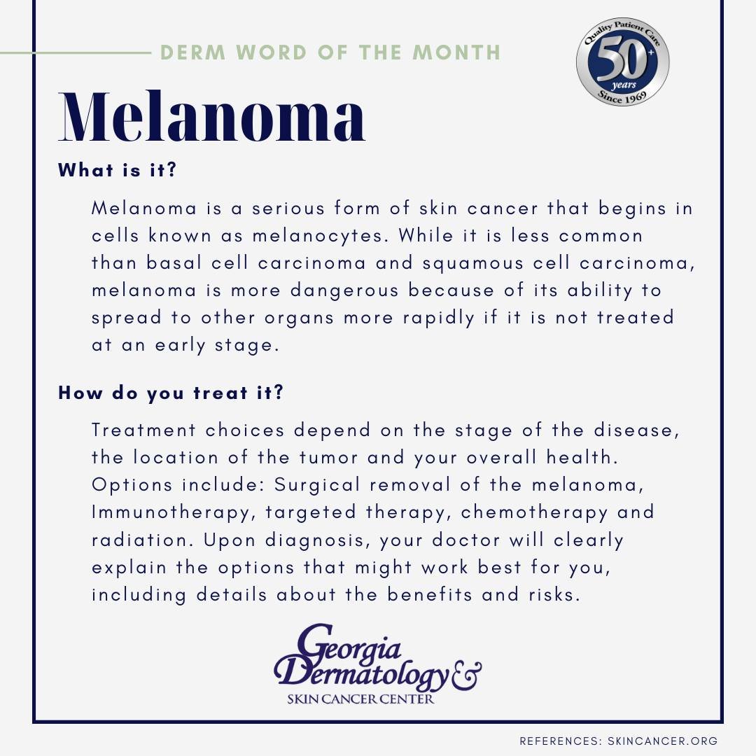 Melanoma is a serious form of skin cancer that begins in cells known as melanocytes. While it is less common than basal cell carcinoma and squamous cell carcinoma, melanoma is more dangerous because of its ability to spread to other organs more rapid