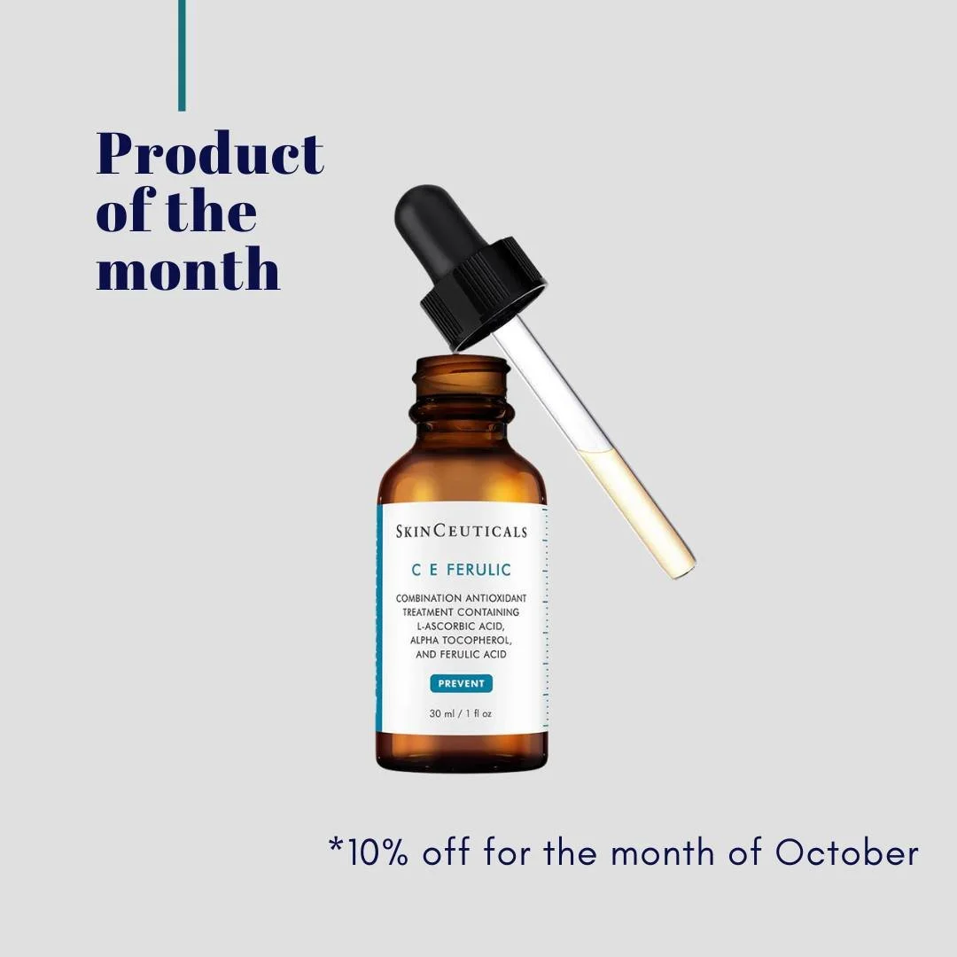 Featured product of the month: SkinCeuticals C E Ferulic! ✨

SkinCeuticals C E Ferulic delivers advanced environmental protection and clinically improves the 8 signs of aging, including the appearance of fine lines and wrinkles, discoloration, loss o