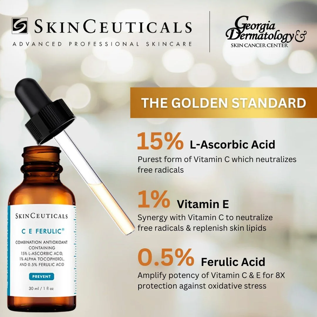 Unlock advanced antioxidant protection with SkinCeuticals C E Ferulic ✨
Formulated with 15% pure Vitamin C, 1% Vitamin E, and 0.5% Ferulic Acid, this powerhouse serum defends against environmental damage and visibly improves skin radiance.

Ask our p