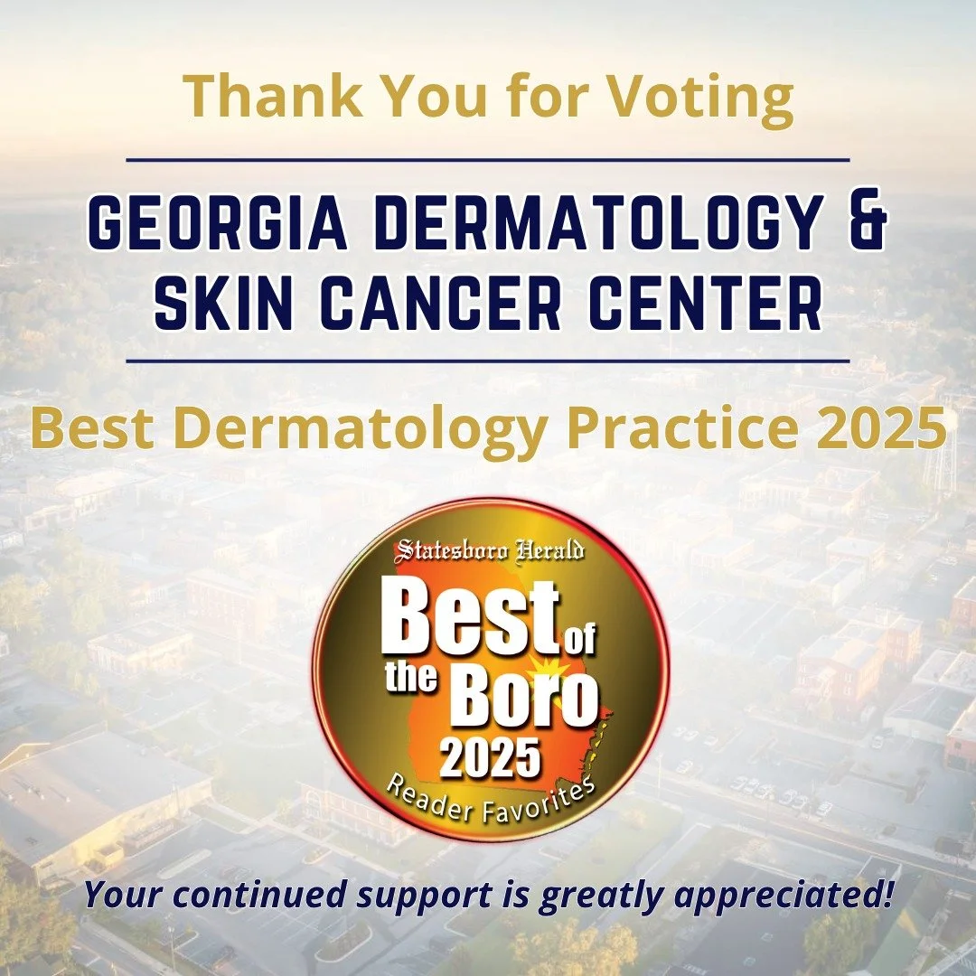 Thank you, Statesboro, for voting in the Best of the Boro 2025 Reader Favorites!

Georgia Dermatology &amp; Skin Cancer Center was voted 'Best Dermatology Practice'.

We greatly appreciate those that continue to vote &amp; support Georgia Dermatology