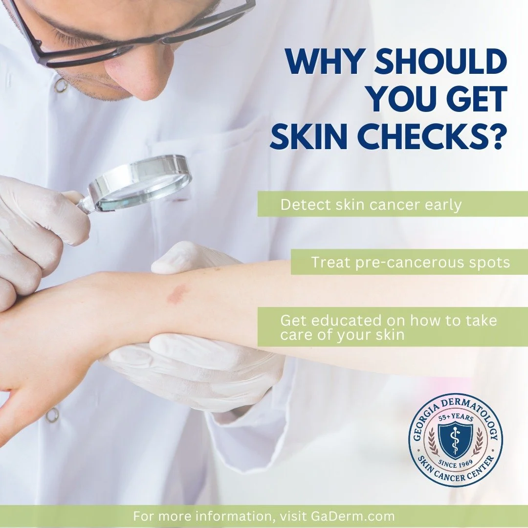 Taking care of your skin starts with staying informed. Regular skin checks help detect issues early and keep your skin healthy for years to come.

Find out more at GaDerm.com.

#GeorgiaDermatology #SkinCancerSpecialists