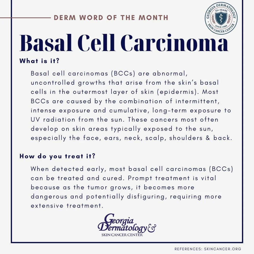 Basal cell carcinomas (BCCs) are abnormal, uncontrolled growths that arise from the skin&rsquo;s basal cells in the outermost layer of skin (epidermis). Most BCCs are caused by the combination of intermittent, intense exposure and cumulative, long-te