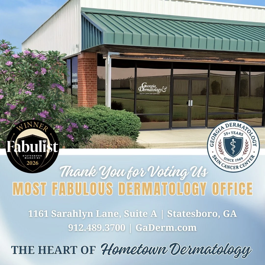 Thank you for voting Georgia Dermatology for Statesboro Magazines Fabulist 2026! We are proud to announce that our Statesboro office won "Most Fabulous Dermatology Practice". 
#Fabulist #StatesboroGA #Statesboro #GeorgiaDermatology