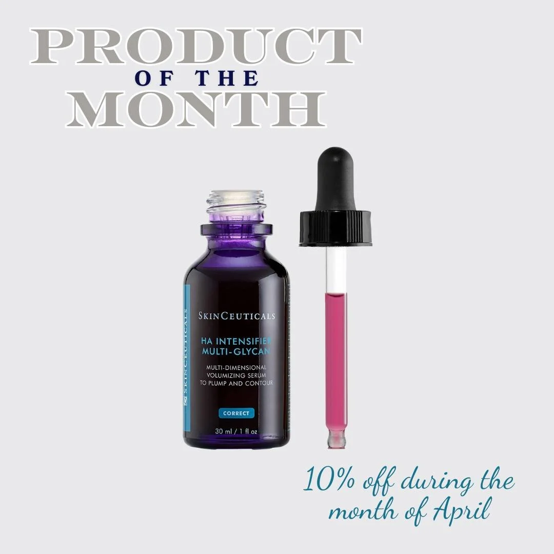 Featured product of the month: SkinCeuticals H.A. Intensifier Multi-Glycan✨

SkinCeuticals H.A. Intensifier Multi-Glycan is a multi-beneficial corrective serum proven to amplify skin&rsquo;s hyaluronic acid levels. This unique formulation contains a 