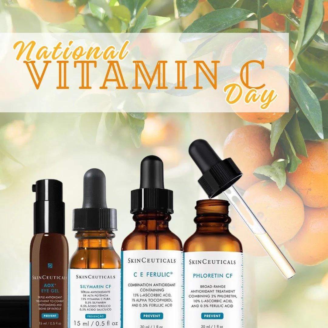 It's National Vitamin C Day! 🍊

You can give your skin a healthy dose of age-fighting antioxidant protection with a clinically proven Vitamin C serum from SkinCeuticals.

Vitamin C is a powerhouse skincare ingredient prized for its natural ability t