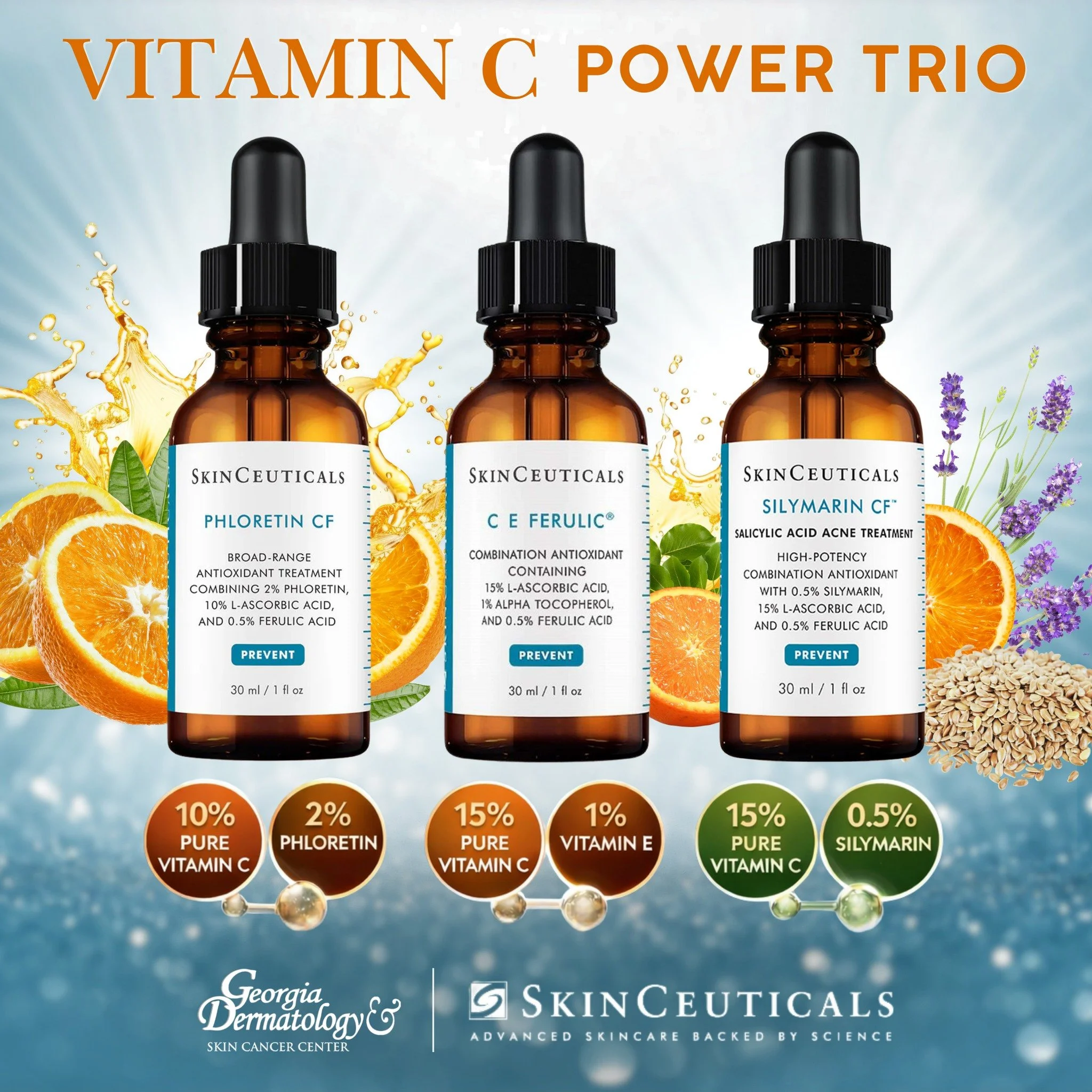 Vitamin C is one of the most powerful antioxidants in skincare&mdash;but the right formulation matters.

The SkinCeuticals Vitamin C Serums are designed to target specific concerns:

&bull; Phloretin CF &ndash; helps improve discoloration and uneven 