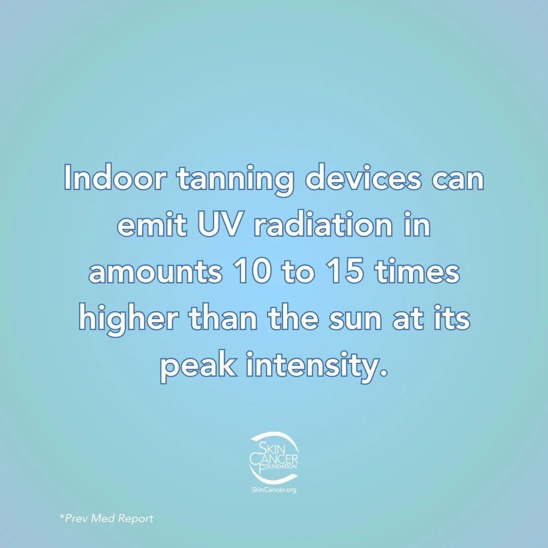 Women who have ever tanned indoors are SIX times more likely to be diagnosed with melanoma in their 20s than those who have never tanned indoors.

#GeorgiaDermatology #SkinCancerSpecialists #skincancerawarenessmonth #ThisIsSkinCancer #SharetheFacts