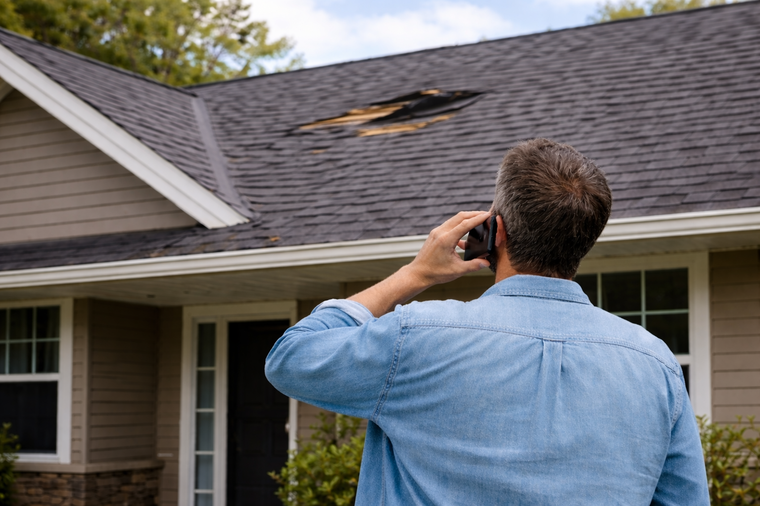 Should You Call a Roofer or Your Insurance Company First After a Storm?