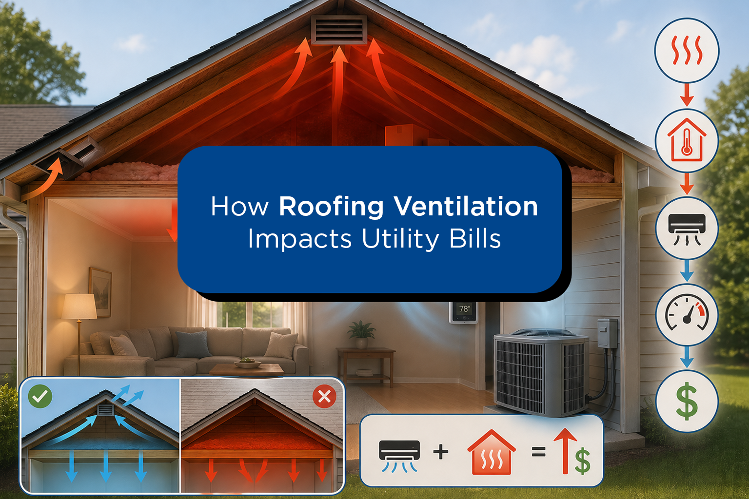 How Roofing Ventilation Impacts Utility Bills