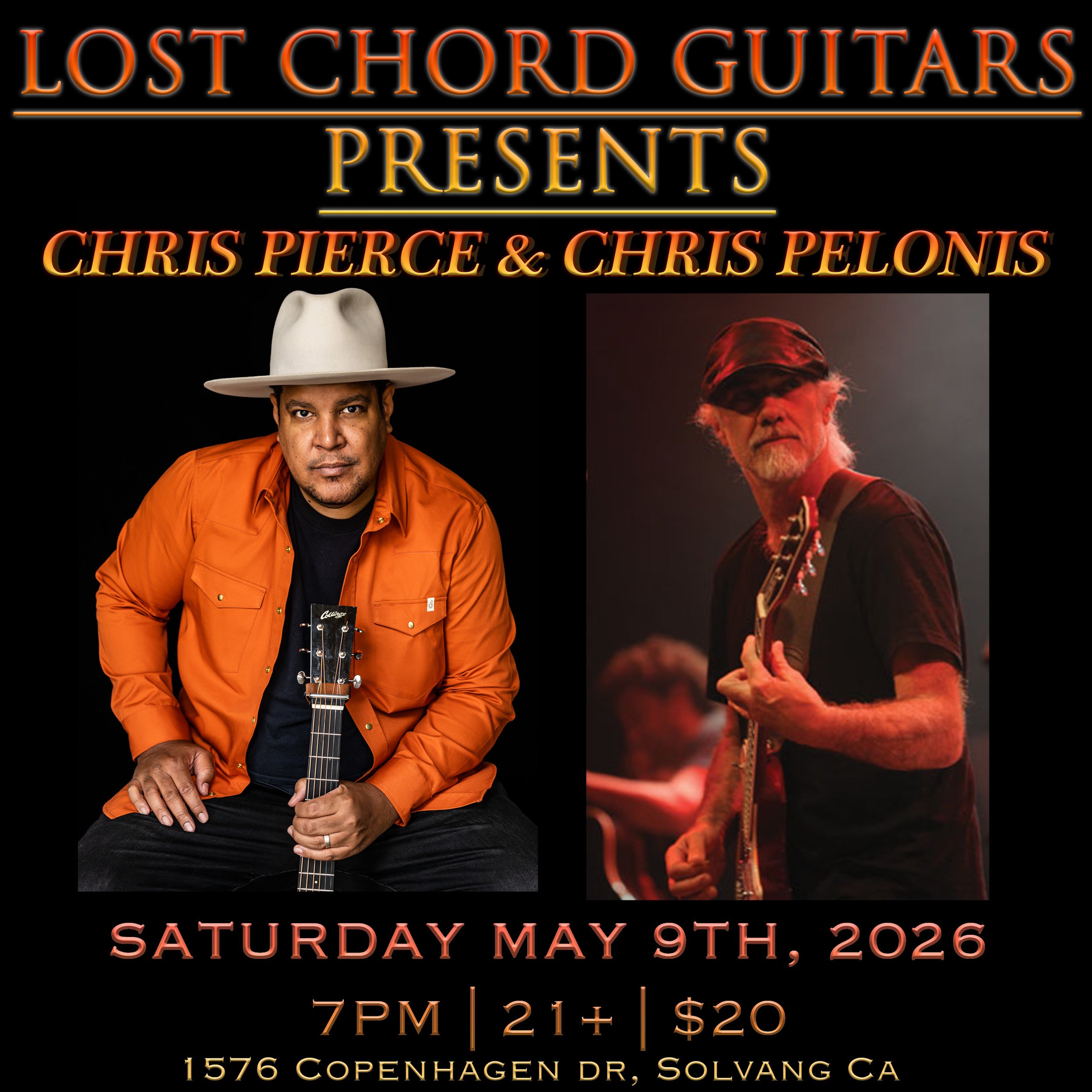 LOST CHORD GUITARS PRESENTS: CHRIS PIERCE & CHRIS PELONIS