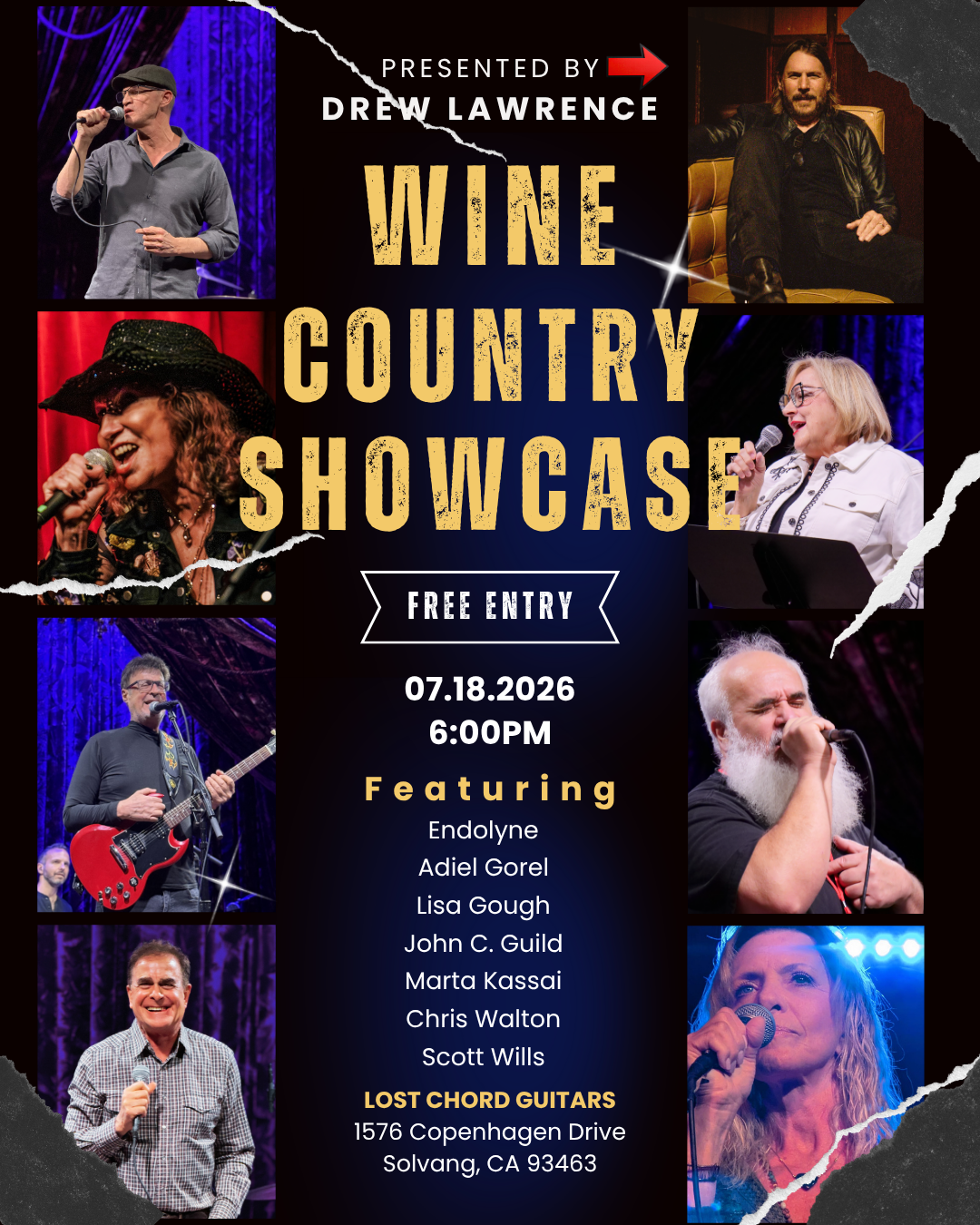 DREW LAWRENCE PRESENTS: WINE COUNTRY SHOWCASE